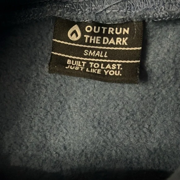Outrun The dark Blue Graphic Hoodie for women - Picture 2 of 3